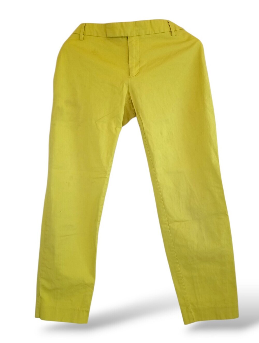 GAP Neon Green Cropped Ankle Pants Colorful Y2K Skinny Slim Yellow Stretch Ankle